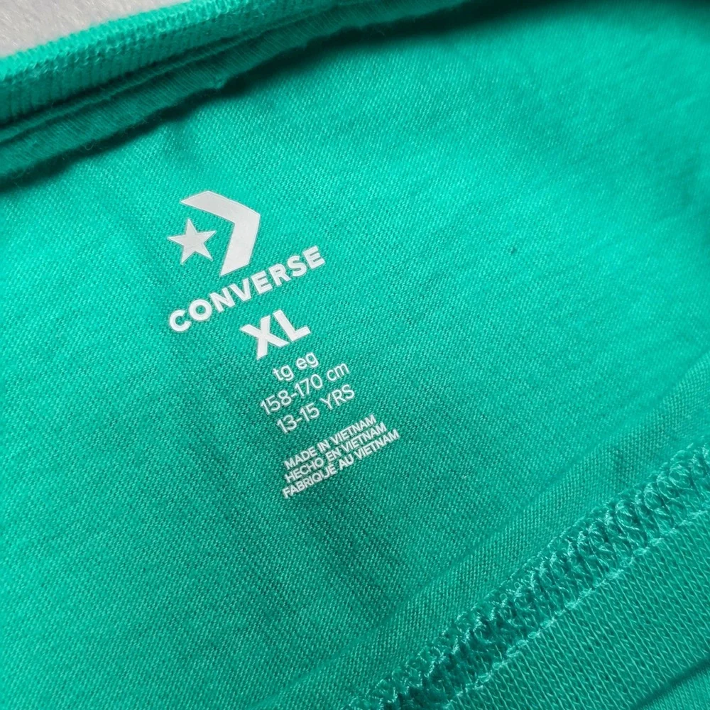 Converse Green Sneaker Tee - Youth XL 13-15
